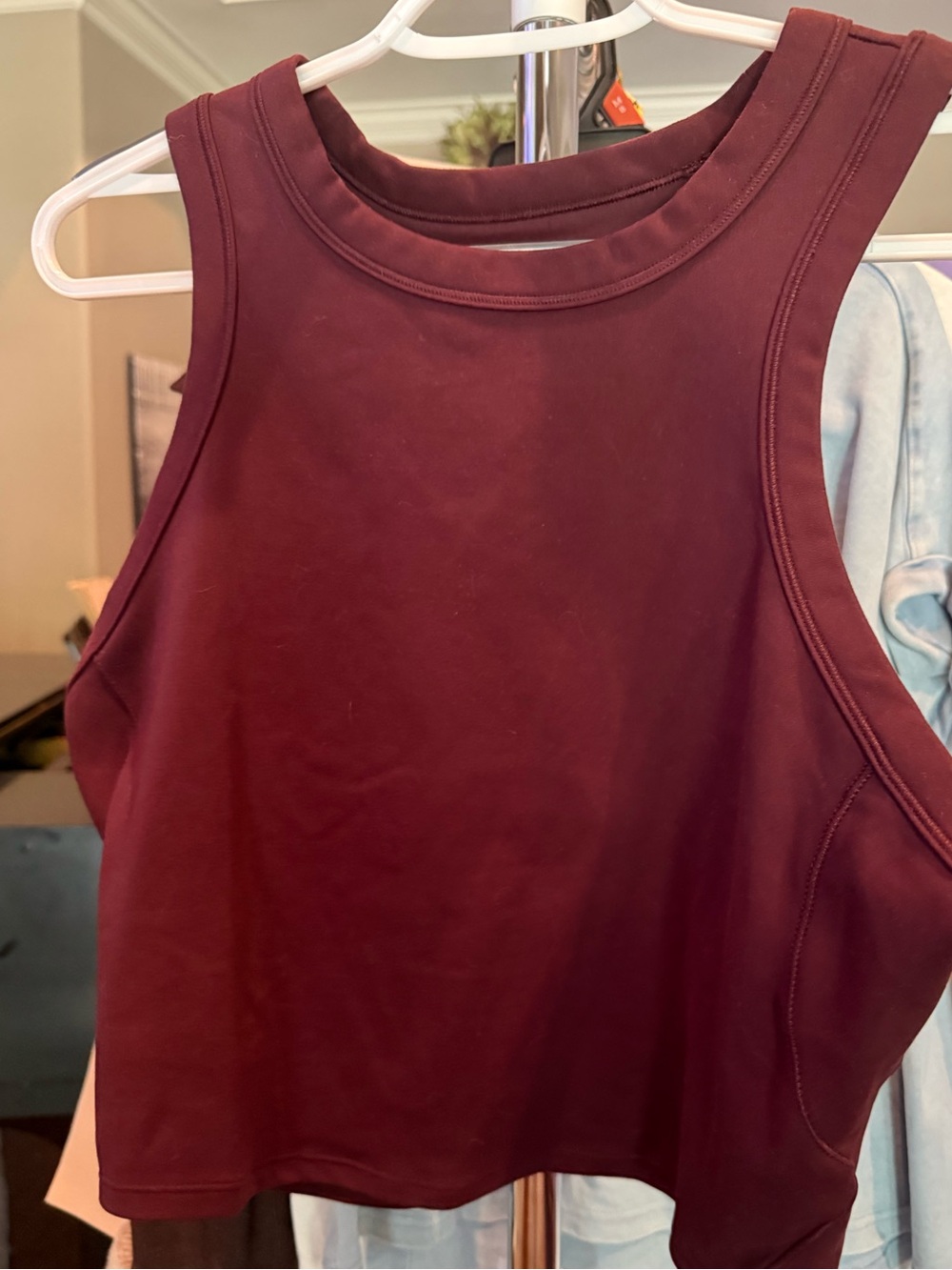 Nike Burgundy Athletic Tank Crop